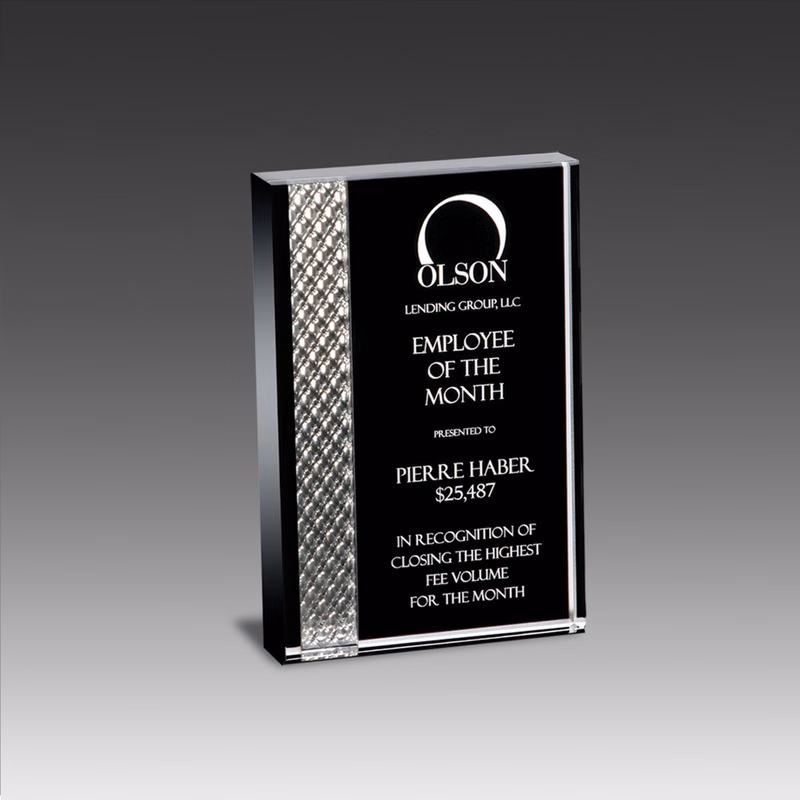 4" x 6" Prismatic Award w/Reflective Prism Inlay