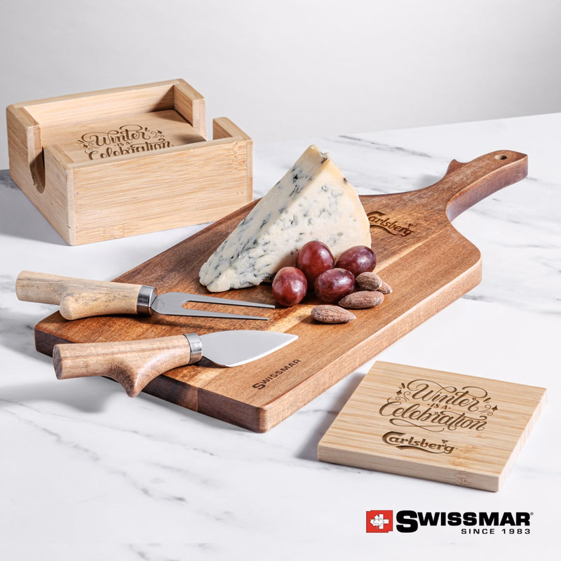 Swissmar® Paddle Board & Bamboo Coasters