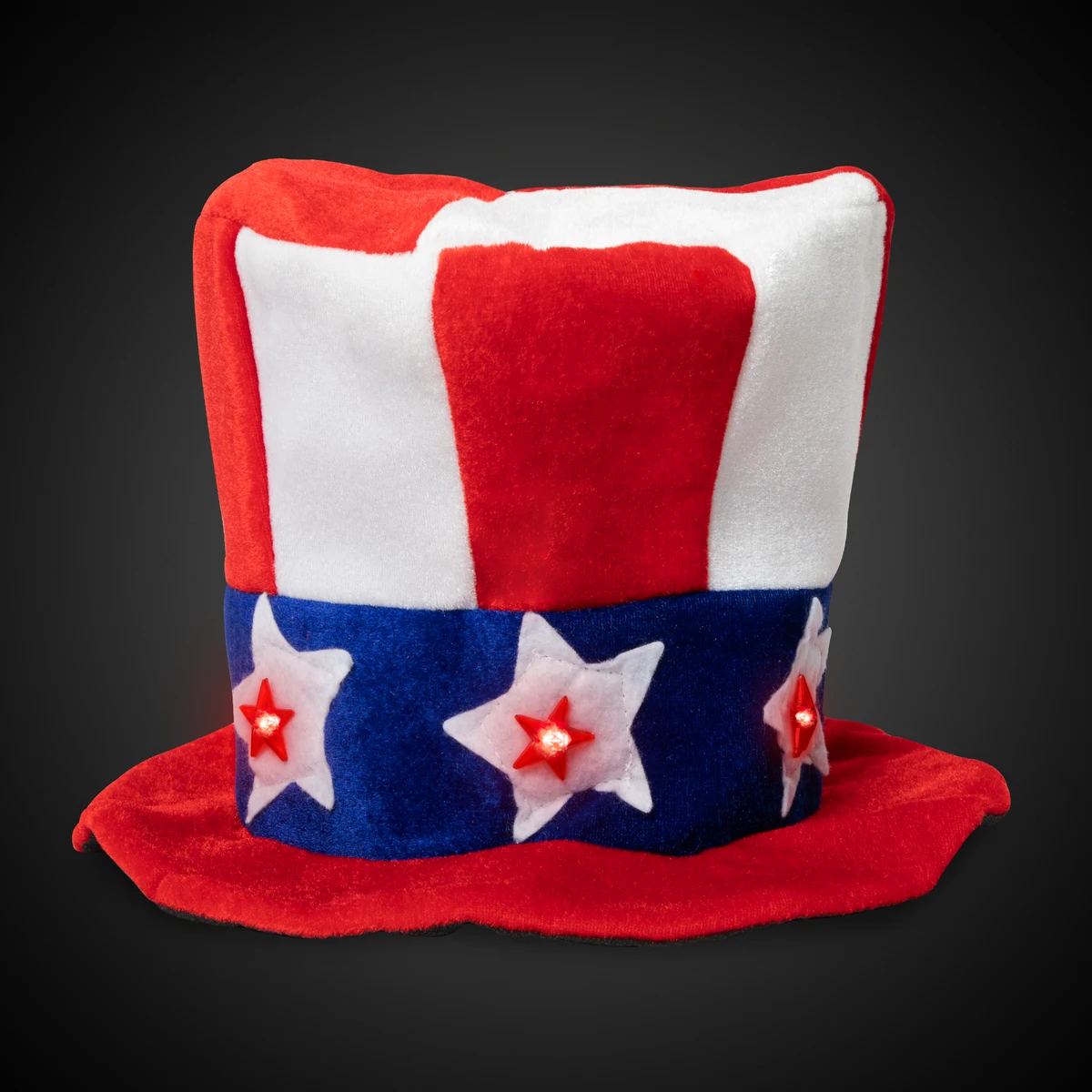 Flashing LED Uncle Sam Hat(Blank) 1