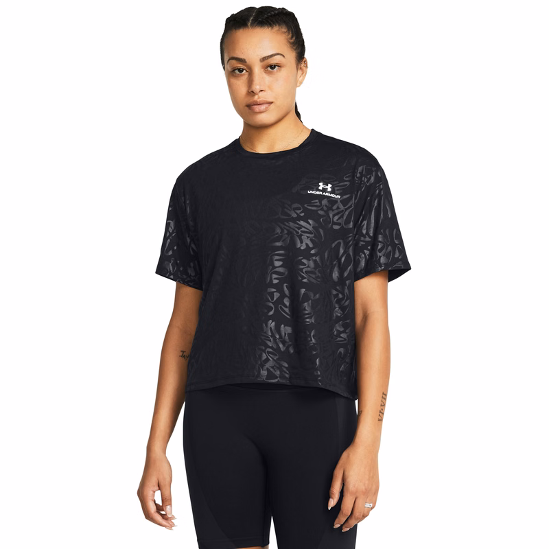 UA Vanish Energy Emboss Women's Crop Short Sleeve