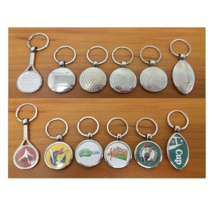 Sport Key Chain With Domed Insert 1