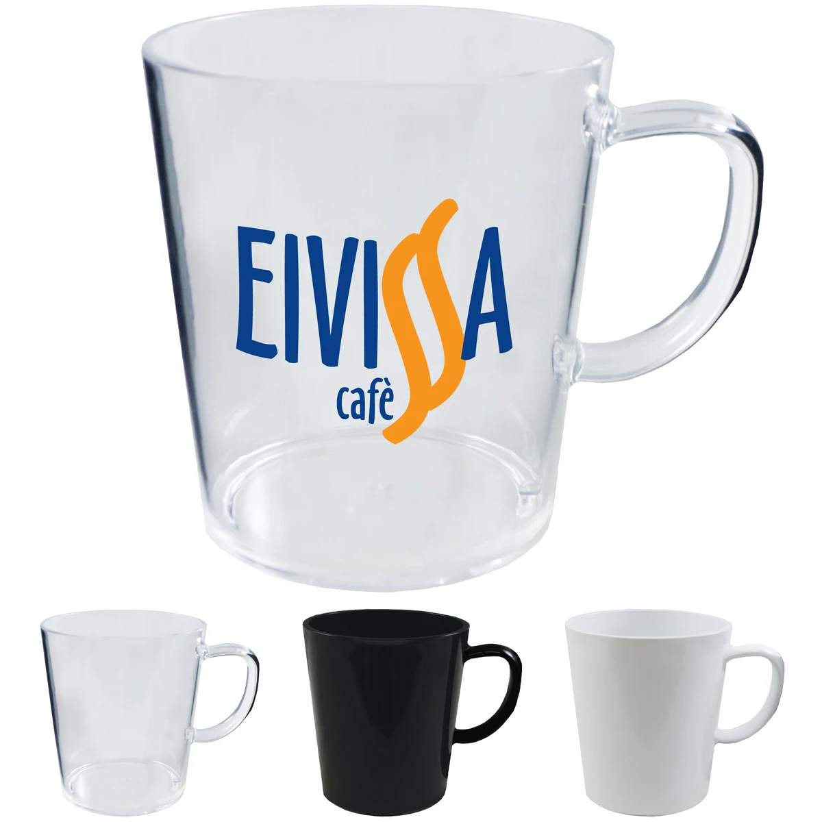 12oz Plastic Latte Coffee Mug with Handle 1