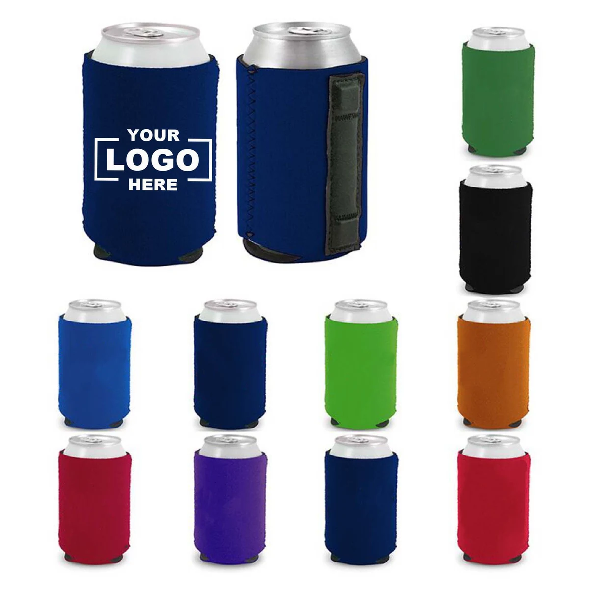 Magnetic Insulated Can Holder, custom koozie with logo imprint 1