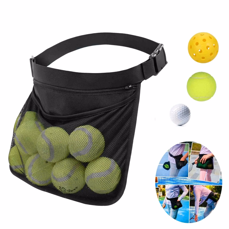 Pickleball Tennis Balls Waist Hip Bag Sports Holder
