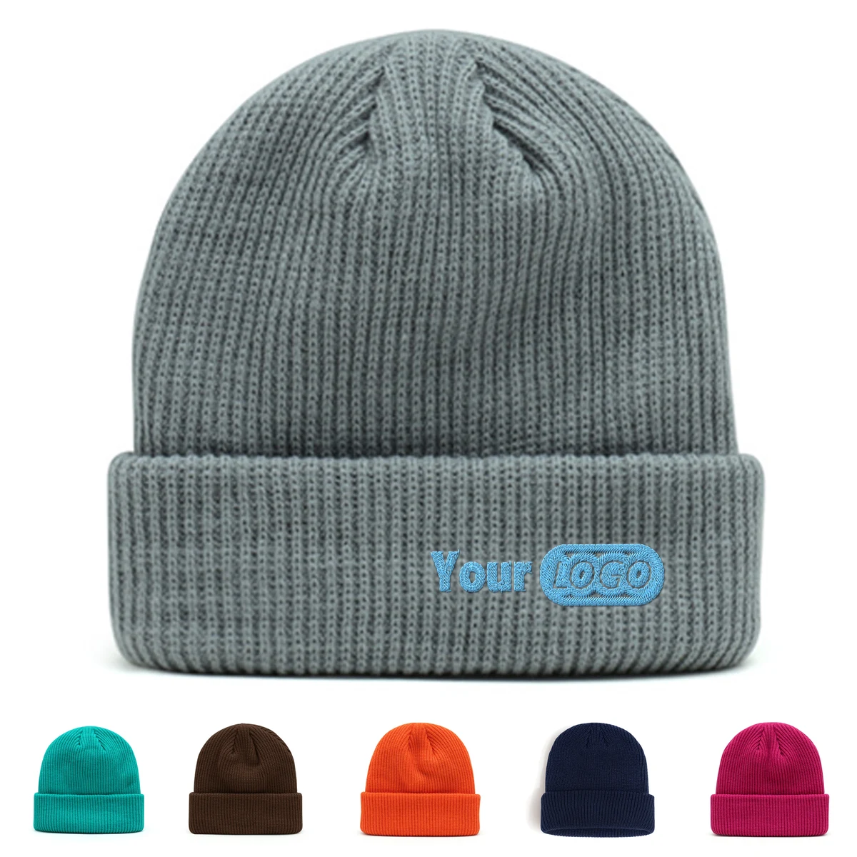Knit Warm And Thick Knitted Hat 1
