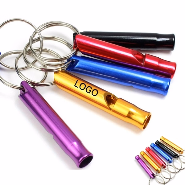 Aluminum Whistle Keychain