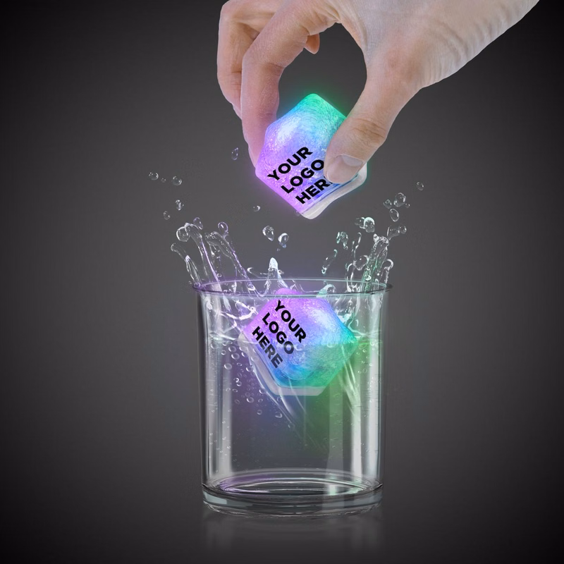 Rainbow Light Up Premium LitedIce Brand Ice Cube(Pad Print)