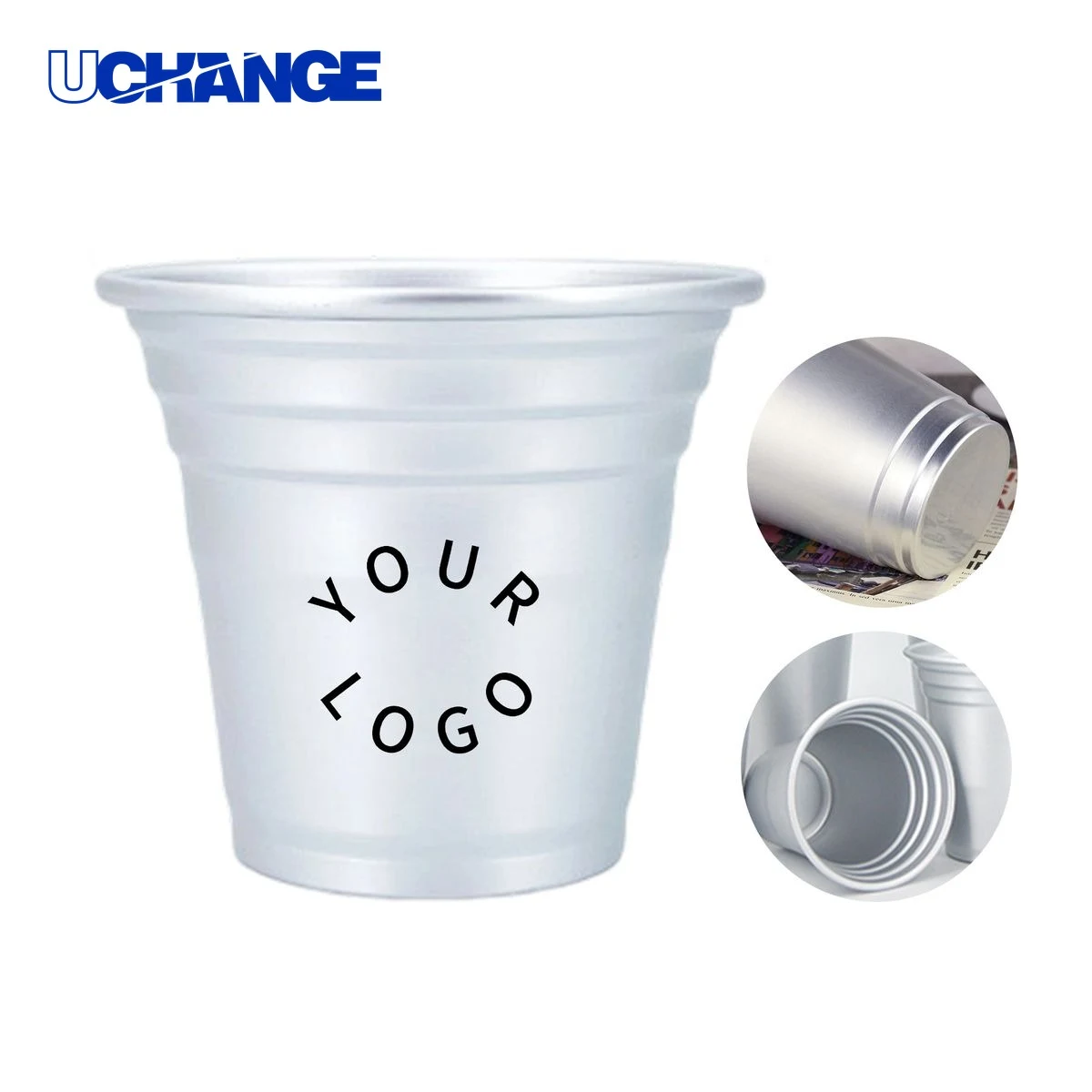 Aluminum Cup Recyclable 8oz Food Grade Stackable Design 1