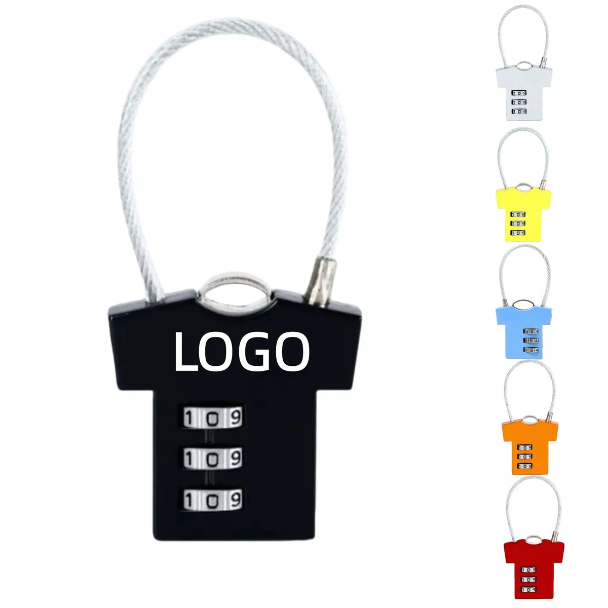 Mini Zinc Alloy Combination Cable Keyless Lock For Travel 1