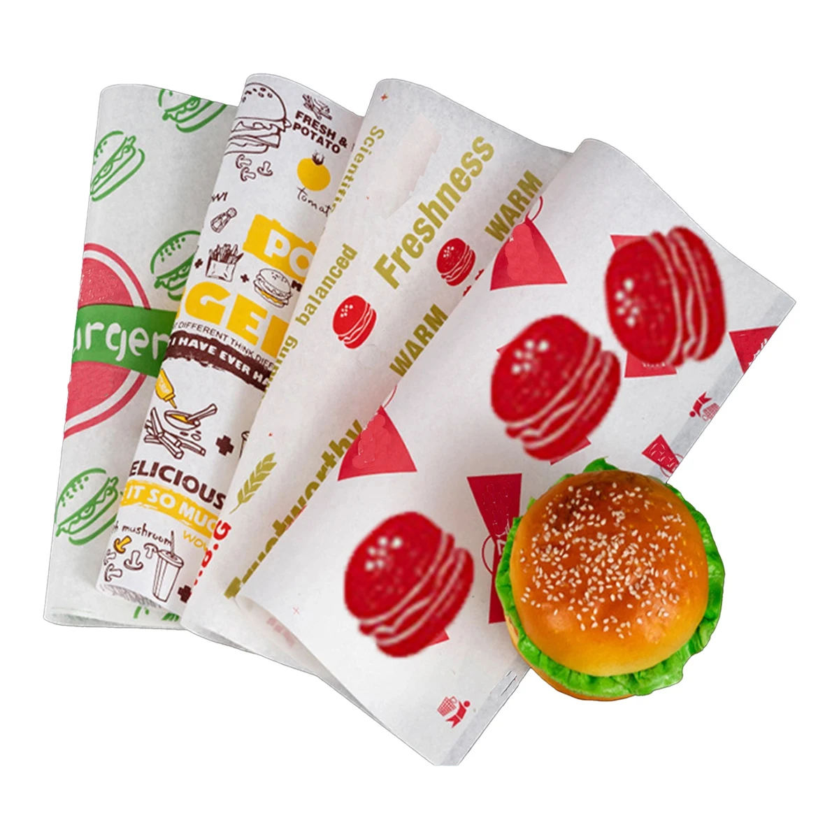 38gsm Deli Food Wrapping Paper 12"x12" 1