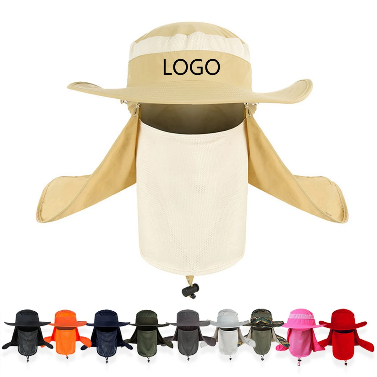 Sun Protection Hat With Face Neck Mask 1