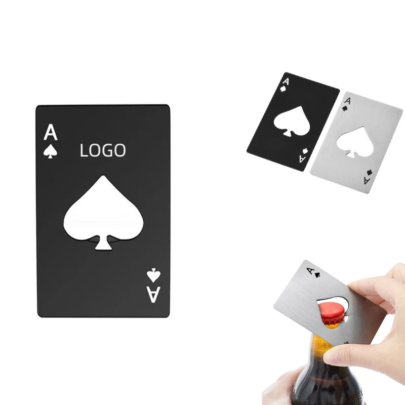 Stainless Steel Poker-Shaped Bottle Opener 1