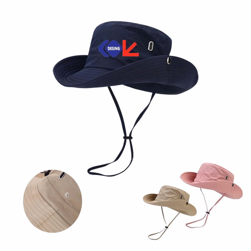 Quick Dry Drawstring Bucket Hat Camping Hiking