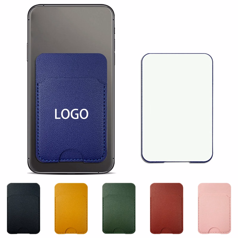 MOQ 50 PU Phone Back Card Holder Wallet