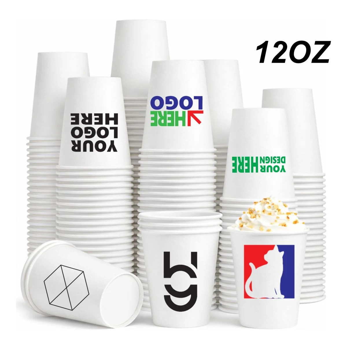 Custom 12oz Disposable Party Paper Cup 1