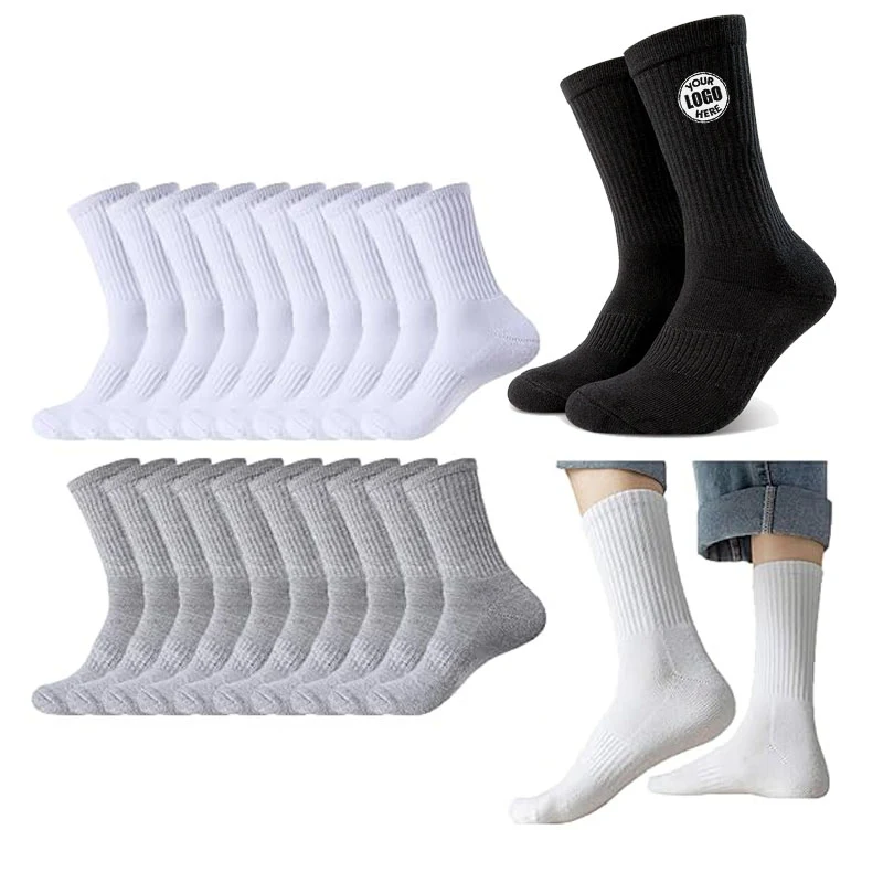Custom Athletic Crew Socks, custom athletic wear with logo imprint 1
