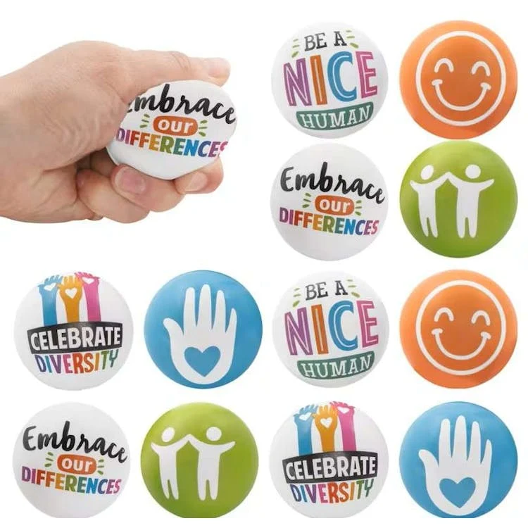 Humankind Unity & Diversity Stress Balls 2.25" - Assorted 1