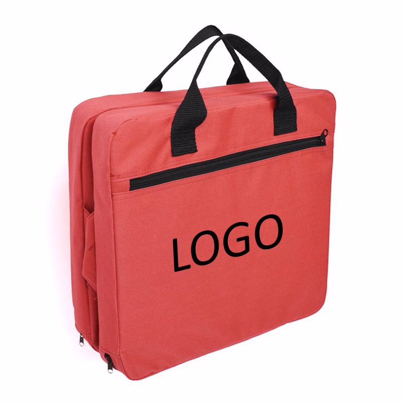 Foldable Stadium Cushion With Zip Pocket