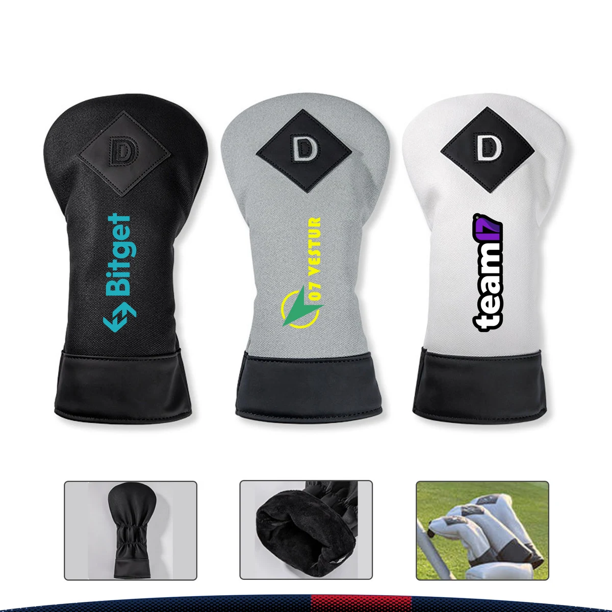 ClubGlory PU Leather Golf Driver Headcover 1