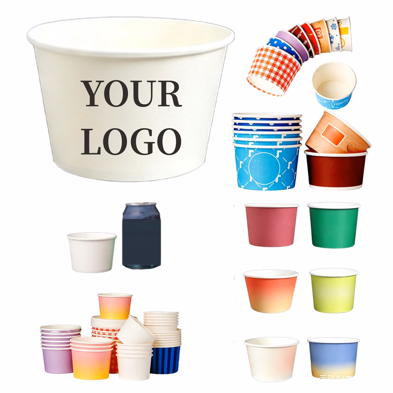 8.45Oz Paper Cup Disposable Ice Cream