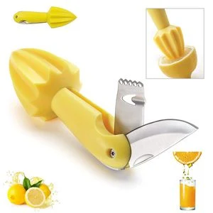 Lemon Juice Squeezer With Stainless Steel Knife And Zester 1
