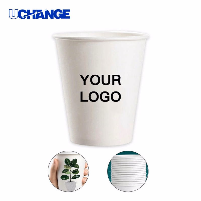 Paper Cup Drinkware 9OZ Disposable Recyclable Design