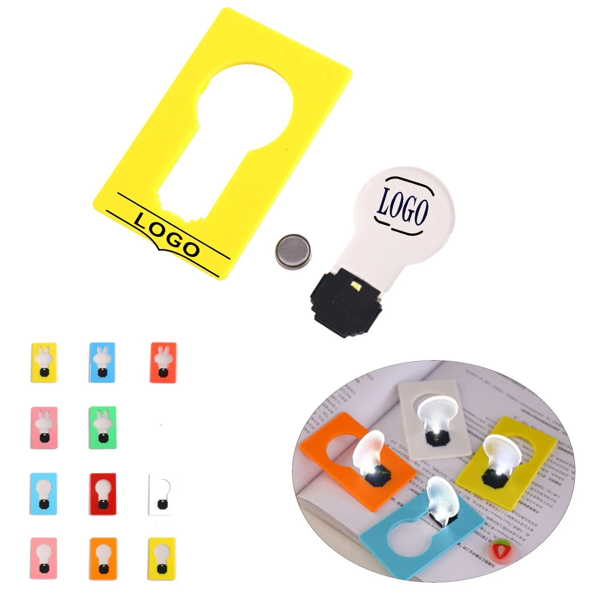 Mini Night Light Portable Glowing Decor LED Foldable Card 1