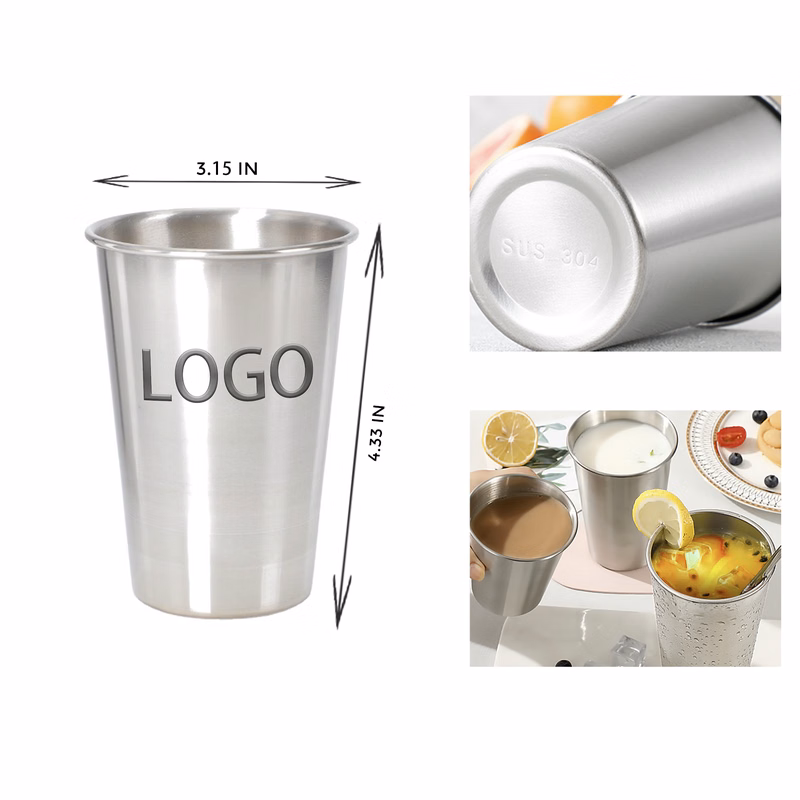 MOQ 10 PCS Durable 12 OZ Stainless Steel Cup