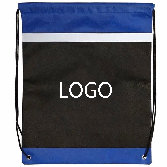NON-WOVEN Reflective Drawstring Backpack