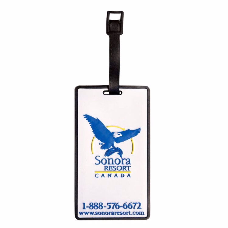 2 1/2" x 3 1/2" Custom PVC Luggage Tag