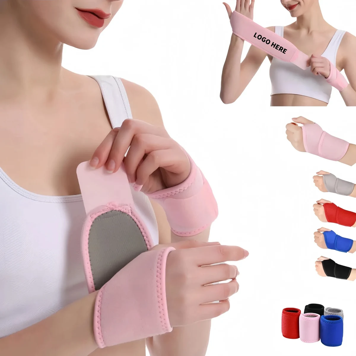 Adjustable Sports Elastic Compression Wrist Brace 1