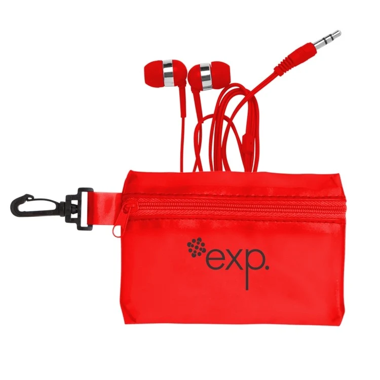 TL-05 Zipper PVC Case w/ Color Earphones 1