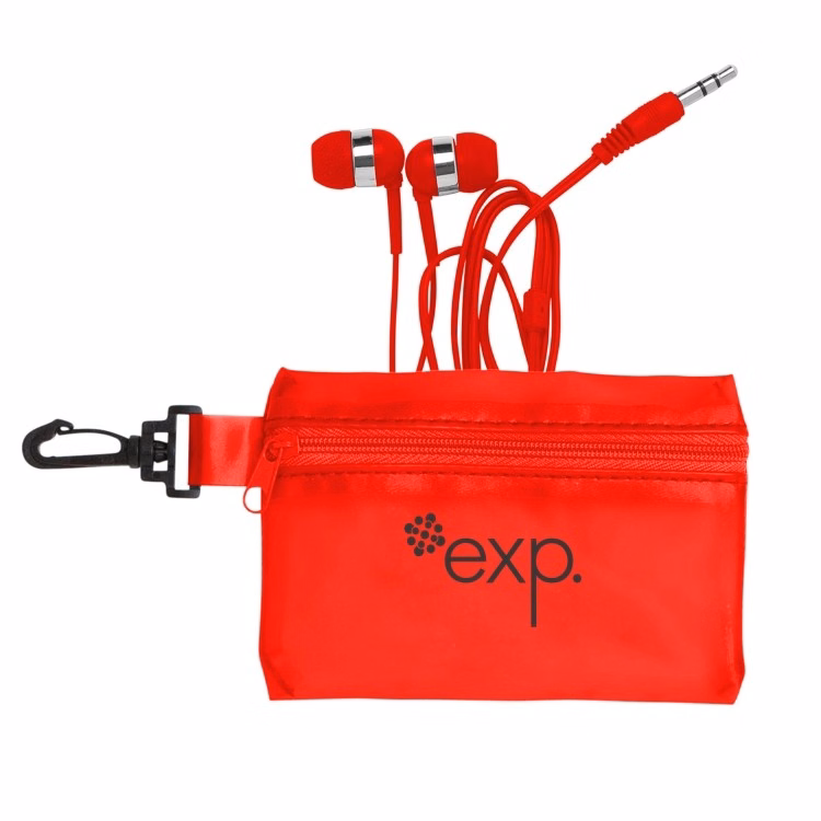 TL-05 Zipper PVC Case w/ Color Earphones