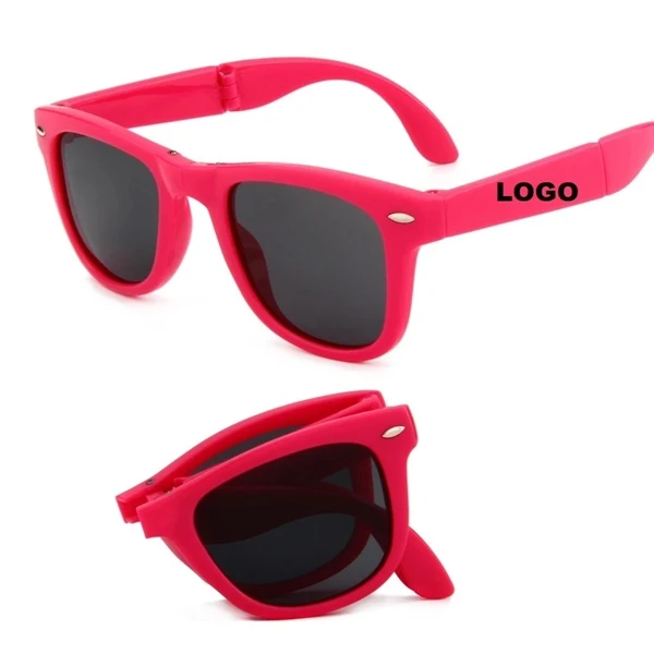 Custom Polarized UV400 Mini Folding Sunglasses — Outdoor Sports & Travel Promotions 1