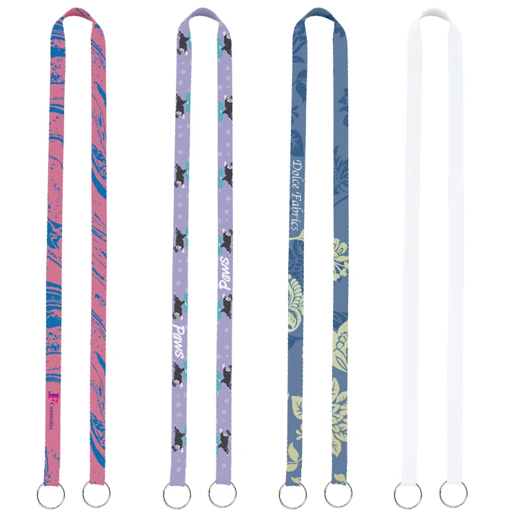 1/2" Sublimated Dual-Sided Lanyard with Double Clips 1