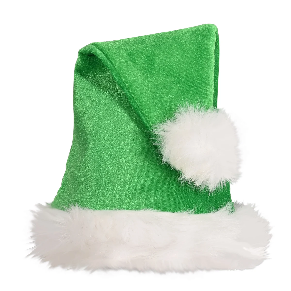 Green Velvet Santa Hat 1