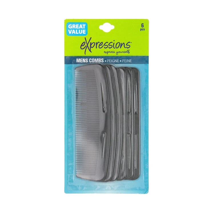 Men's Comb Sets - 6 Pack Black 1