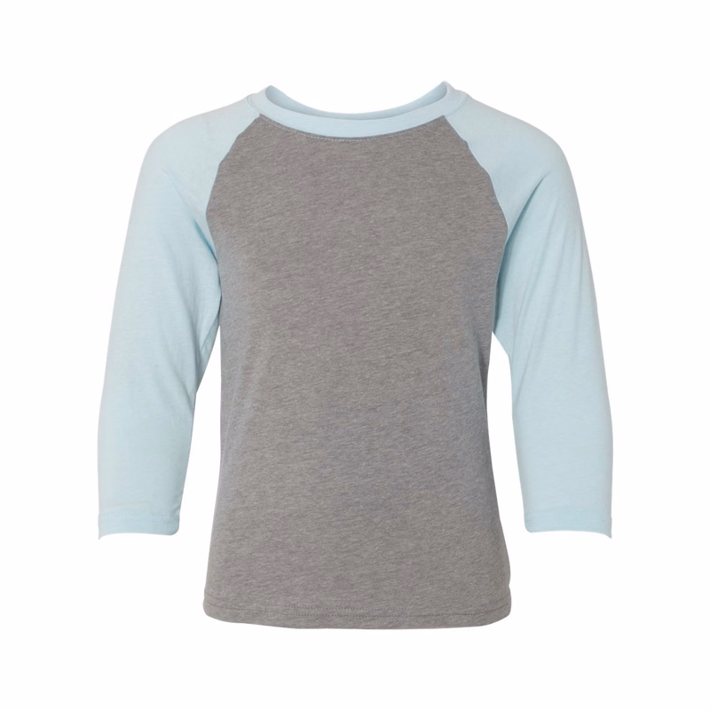 Youth CVC Three-Quarter Sleeve Raglan Tee - 3352