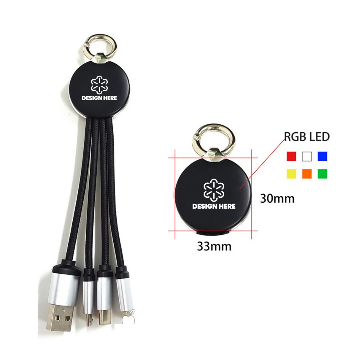 3in1 Glowing Charging Cable 1