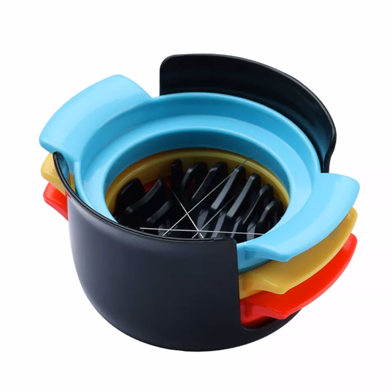 3 in 1 Oval Shaped Egg Slicer Cutter
