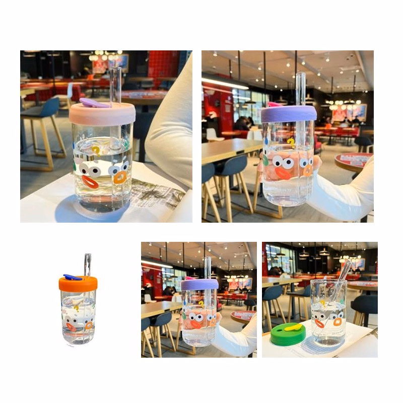 Regular Mouth Spill Proof Smoothie Snack Cup with Lids