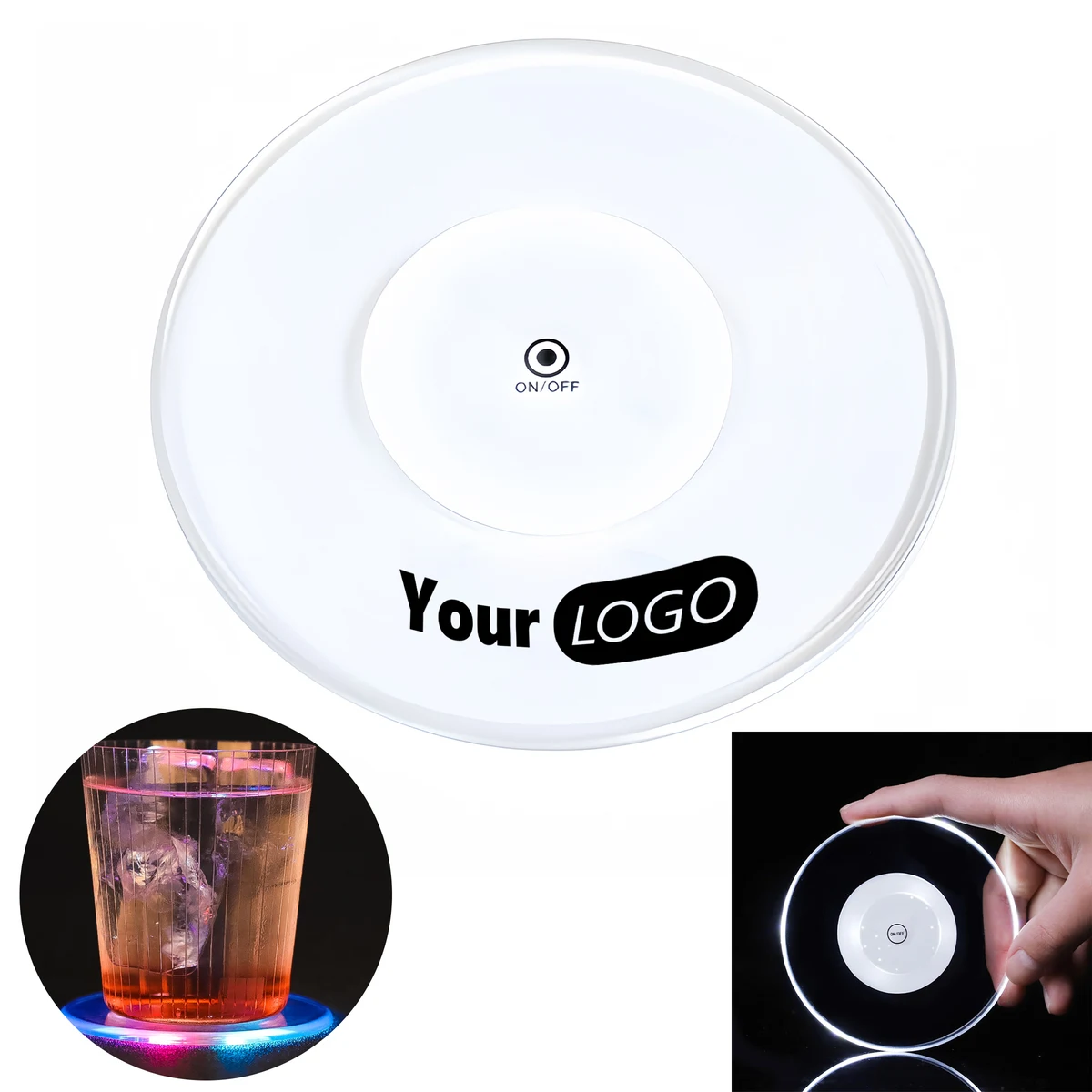 Acrylic Colorful Luminous Cocktail and Luminous Coaster 1