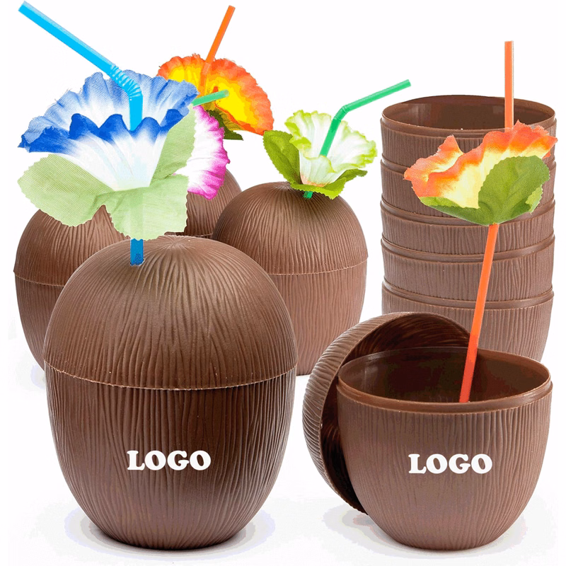 Coconut Cup With Straw