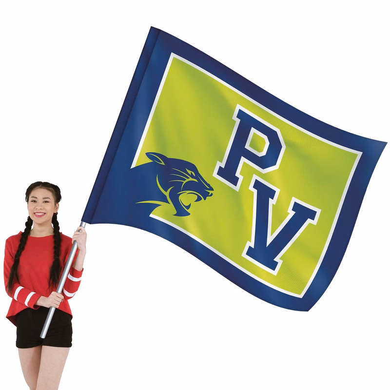 5' x 6' Knit Poly Single Reverse School Spirit Flag