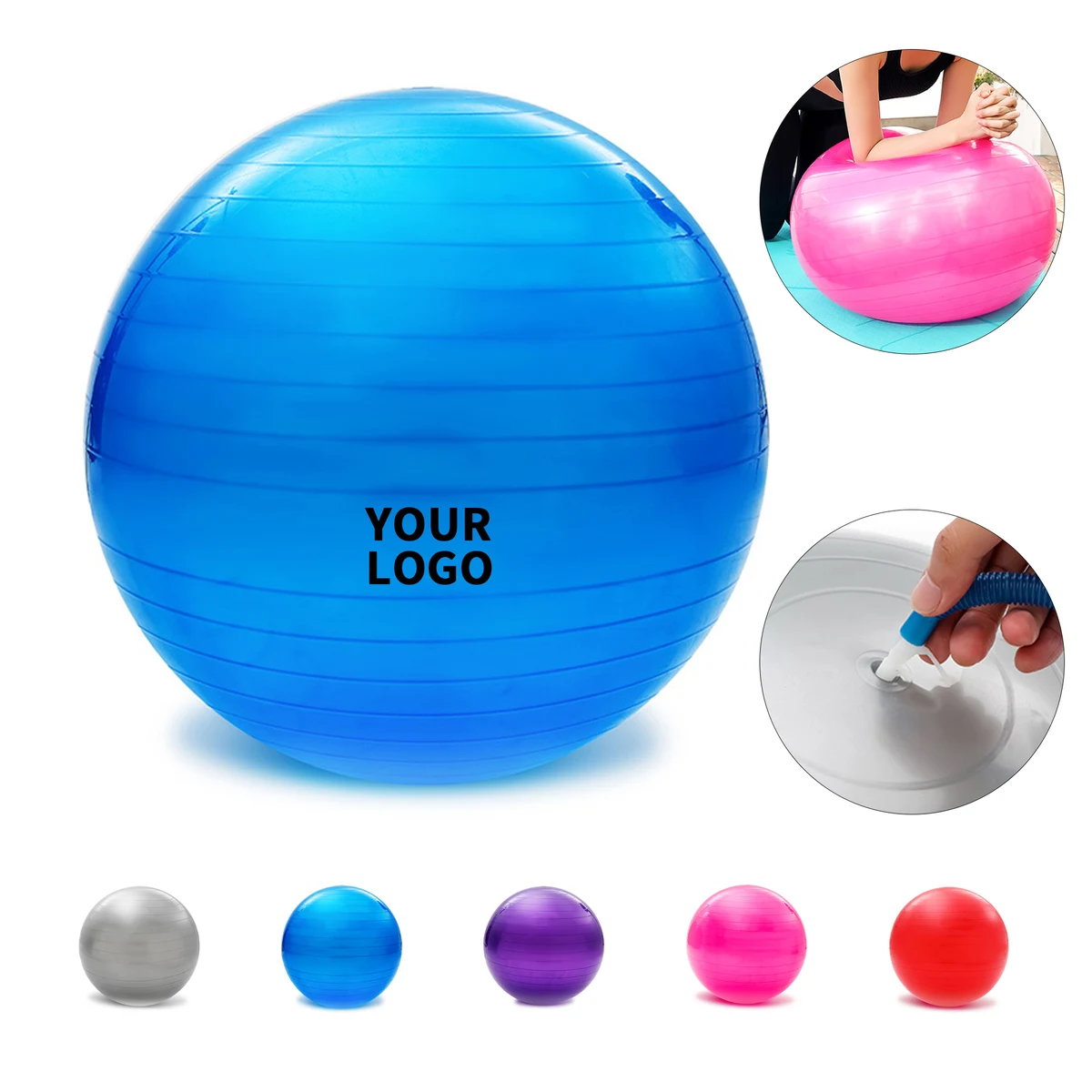 Inflatable Balance Ball Office Chair Alternative 1