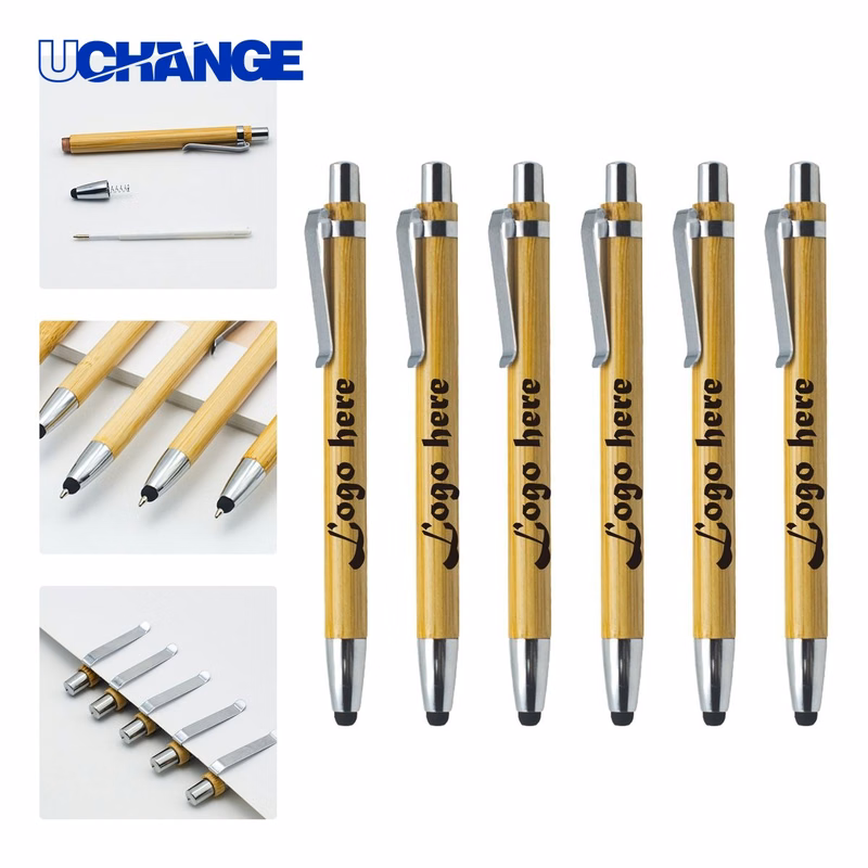 Bamboo Touch Screen Ballpoint Pen for Eco Gifts
