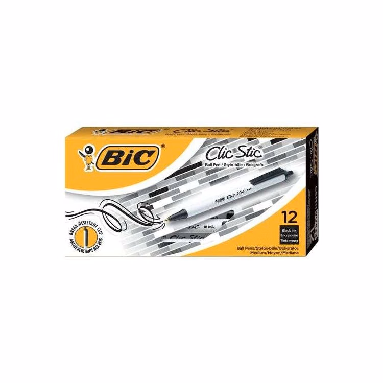 Bic Retractable Pens - 12 Pack