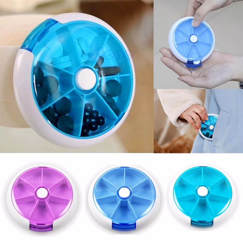 Circular Rotating 7 Days Pill Box