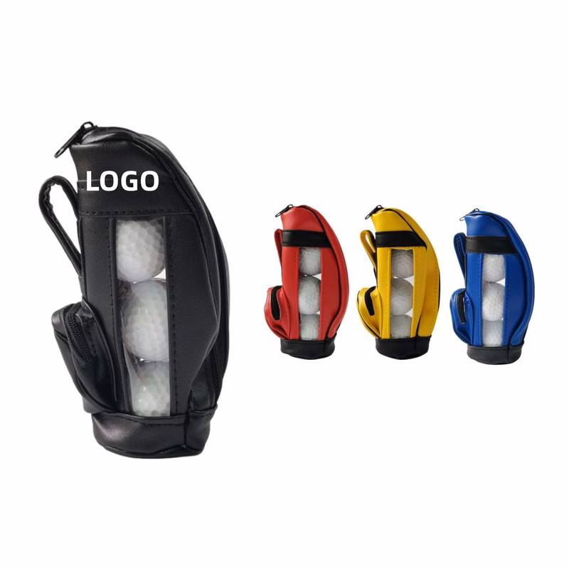 Soft PU 3-Ball 3-Tee Golf Bag