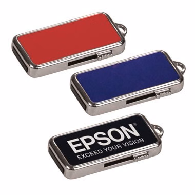 4GB Metal USB Flash Drive with Key Chain